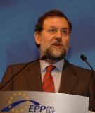 Mariano Rajoy en el Congerso del PPE en Roma.