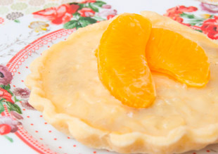 Tartaletas de Arroz con Leche de Almendras y Mermelada de Naranja