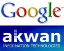 Logotipos de Google y Akwan