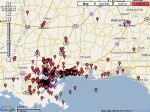 Un mapa coordina los esfuerzos por el Katrina