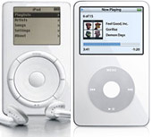 Primera y quinta generacin del iPod.