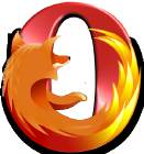 Logotipos de Opera y Firefox.
