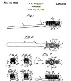 El documento de la patente del cepillo de dientes.