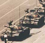 Protestas en Tiananmen en 1989.