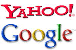 Logotipos de Yahoo y Google