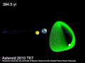 Localizado asteroide 2010 TK7  en la órbita de la tierra