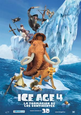 Póster Ice Age 4: la formación de los continentes