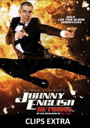 Póster Johnny English Returns. Clips Extra