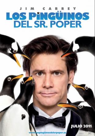 Póster Los pingüinos del Sr. Poper