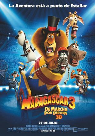 Póster Madagascar 3: de marcha por Europa