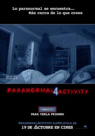 Póster Paranormal Activity 4