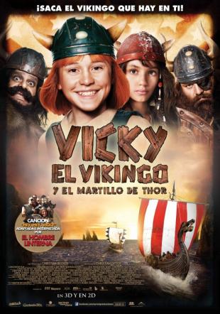 Póster Vicky el Vikingo y el martillo de Thor